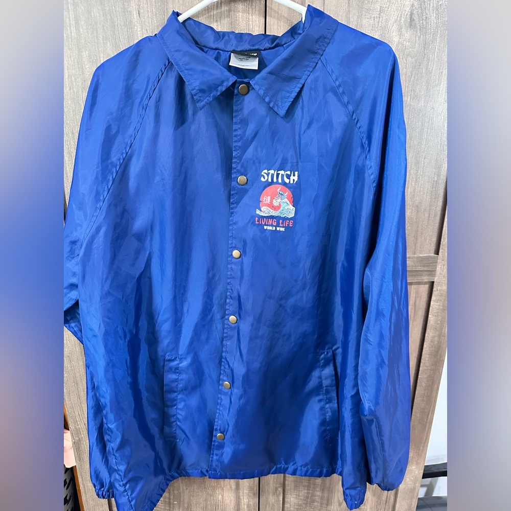 lilo and stitch living life coach jacket size XL